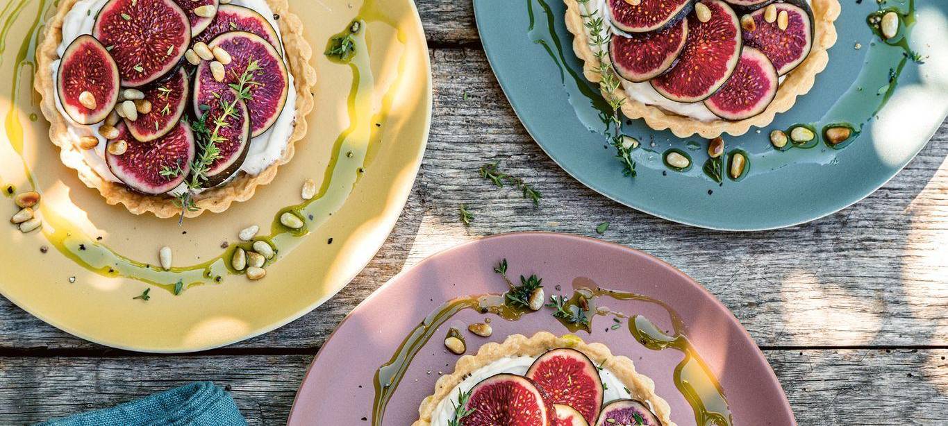 Feigen-Tartelettes mit Feigenöl