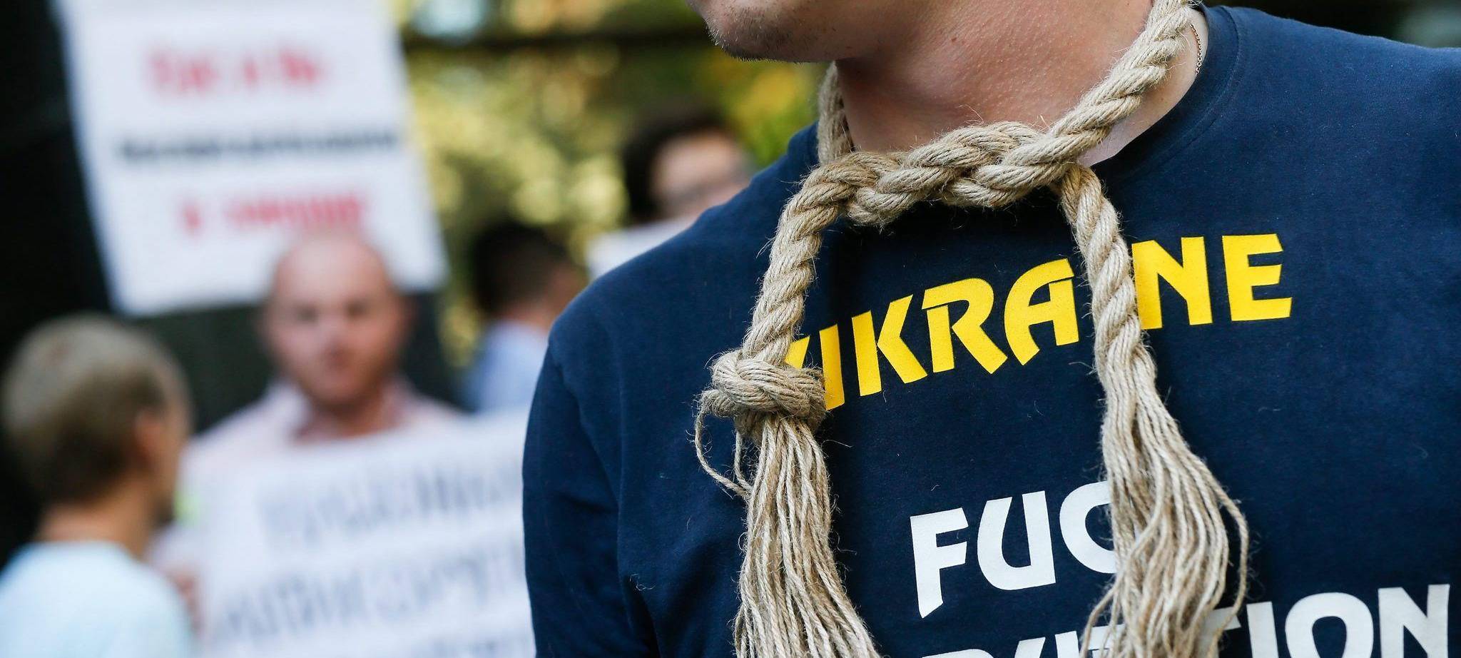 Protest von Ukrainern gegen Korruption