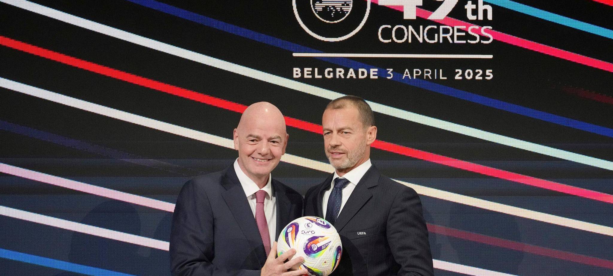 Aleksander Ceferin und Gianni Infantino