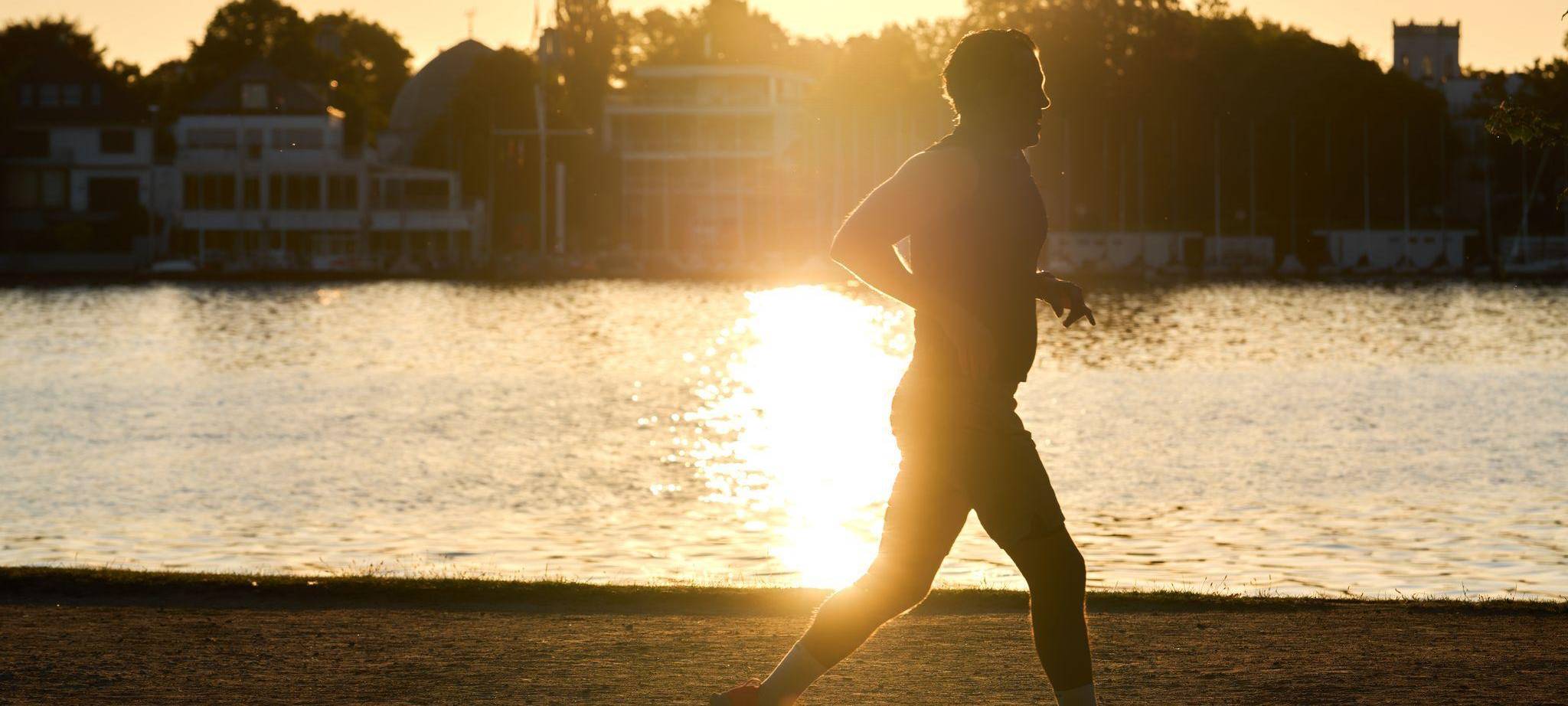 Jogger an der Alster