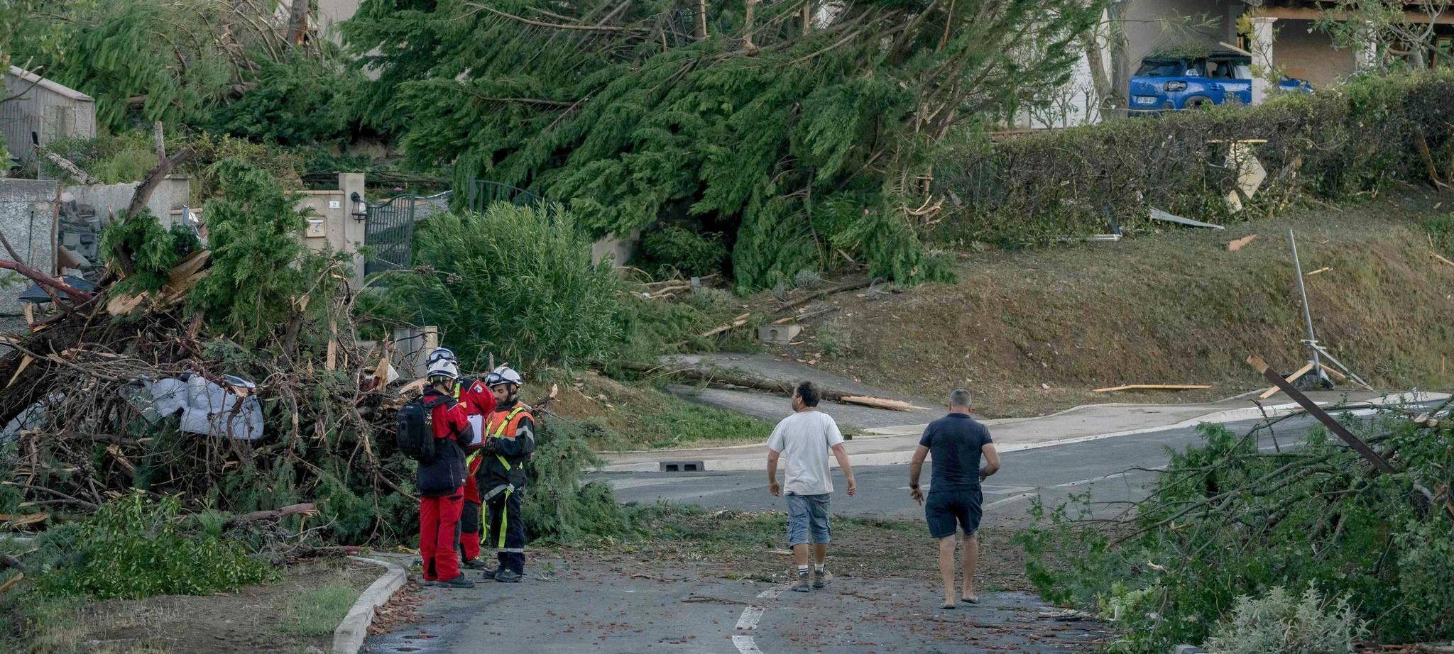 Unwetter in Frankreich - Tornado