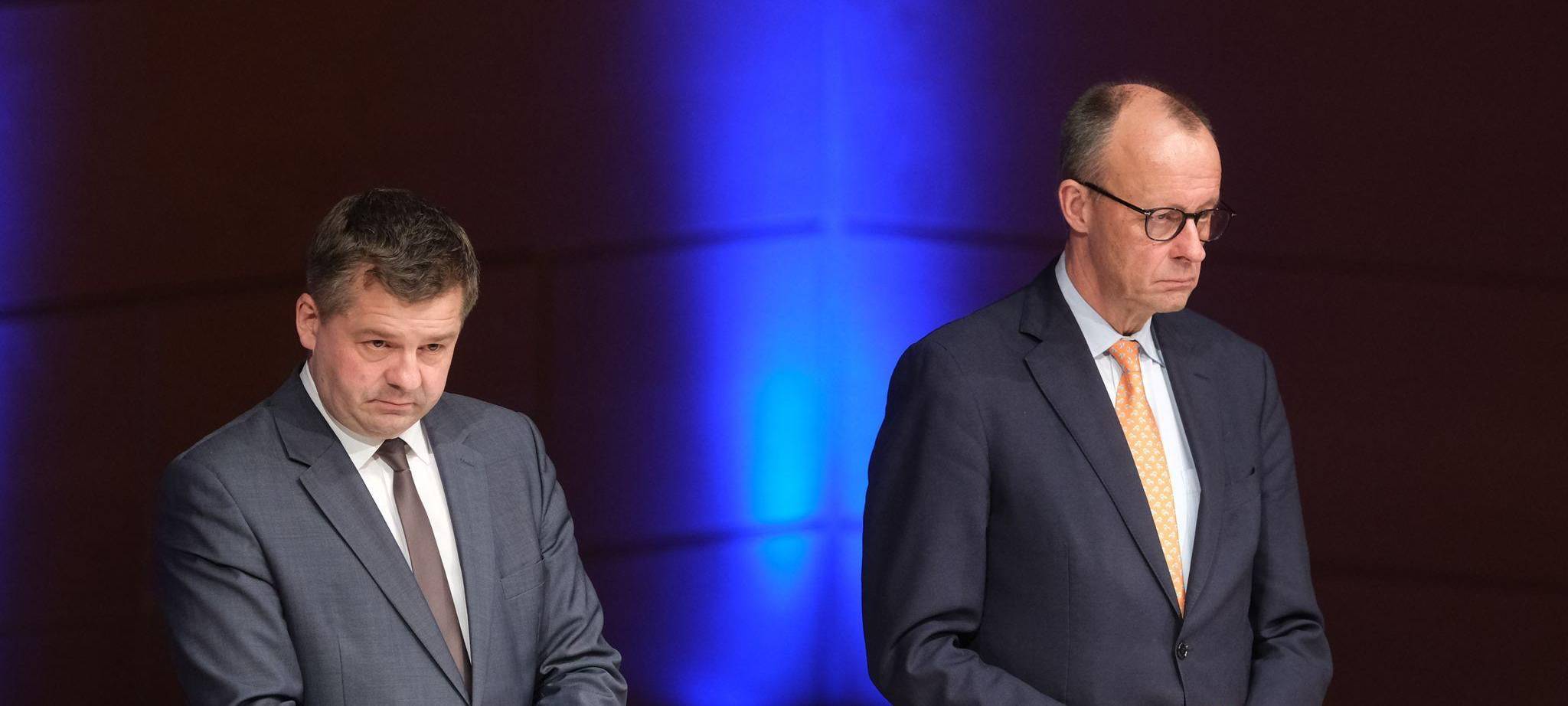 Sven Schulze und Friedrich Merz