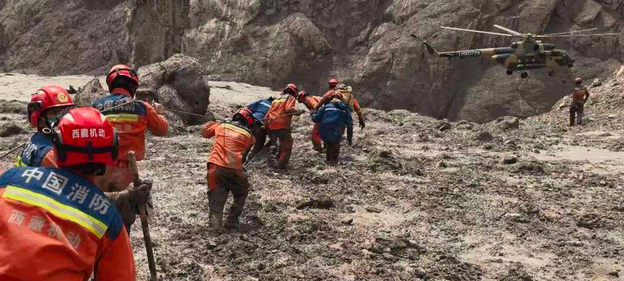 Sturzflut im Himalaya - China