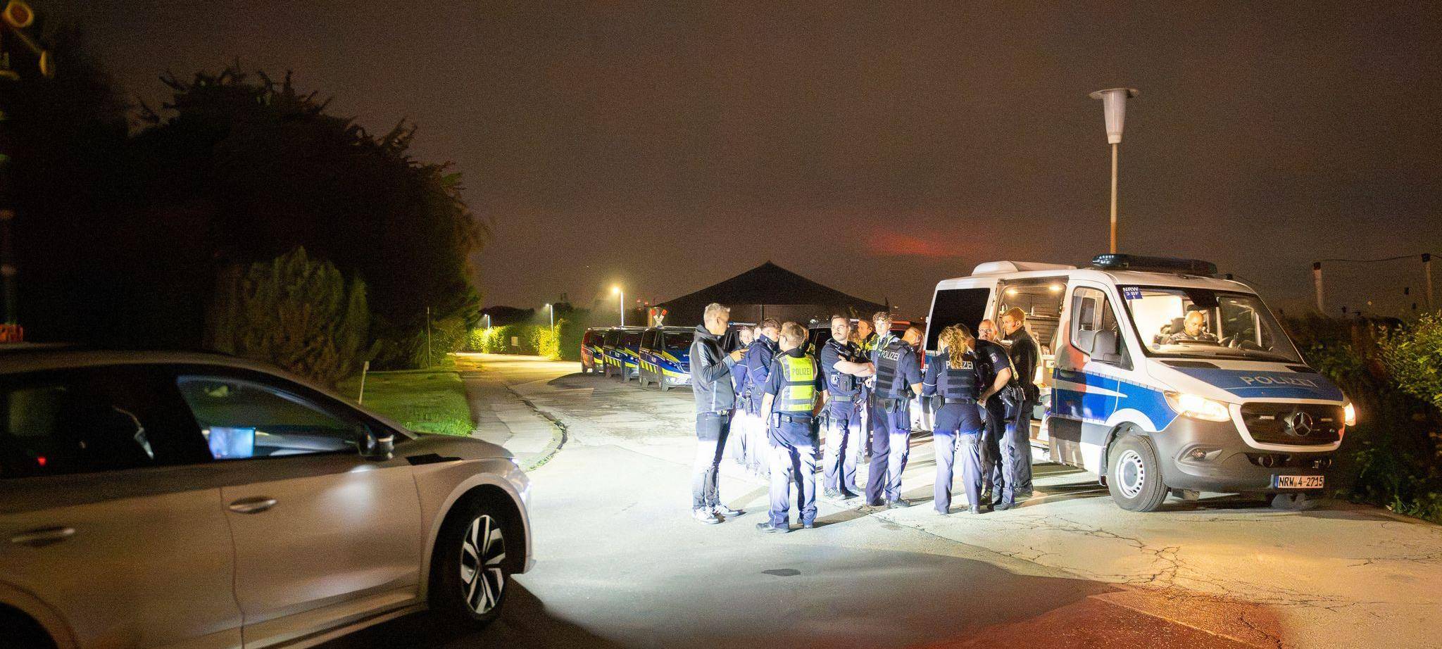 Polizeieinsatz am Umspannwerk Bergheim