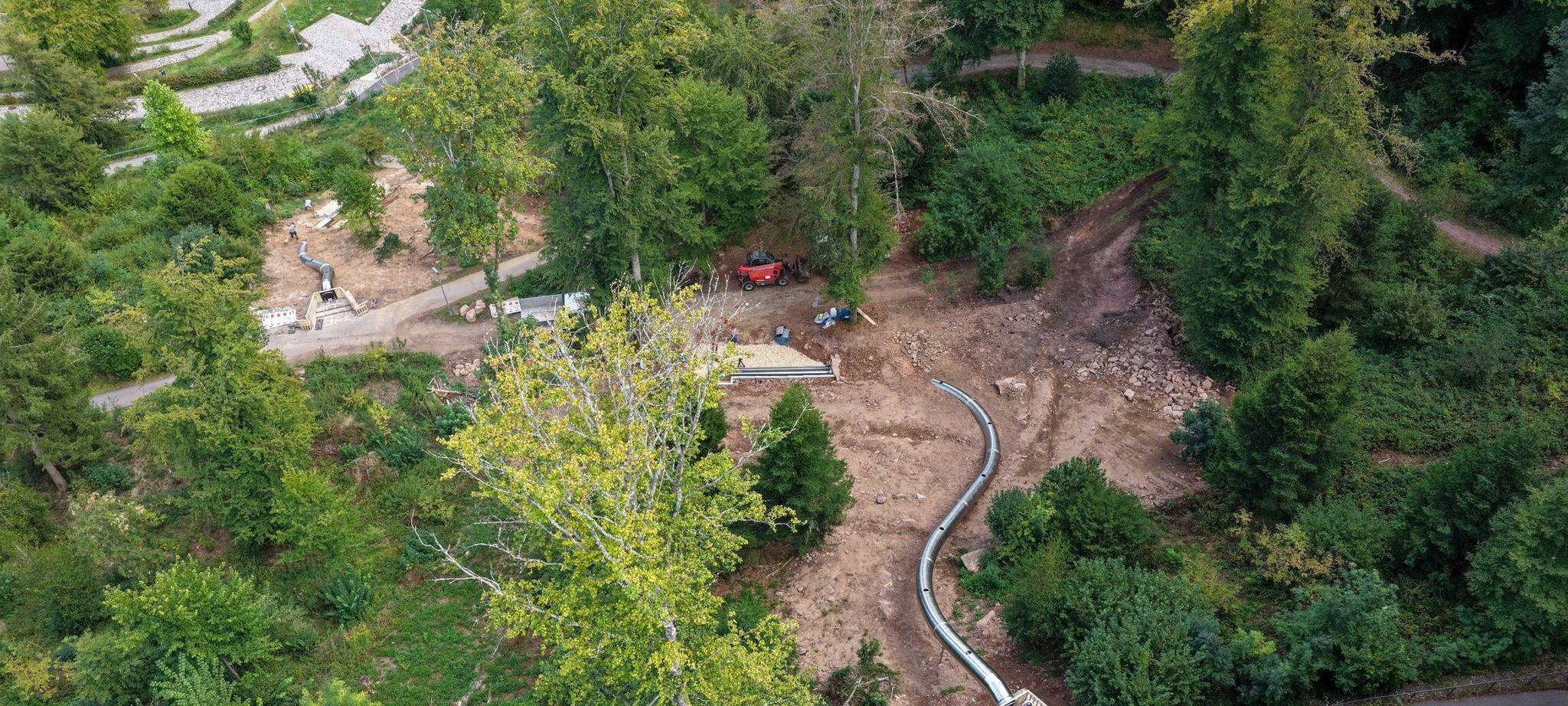 XXL-Rutschen im Stadtgarten Calw