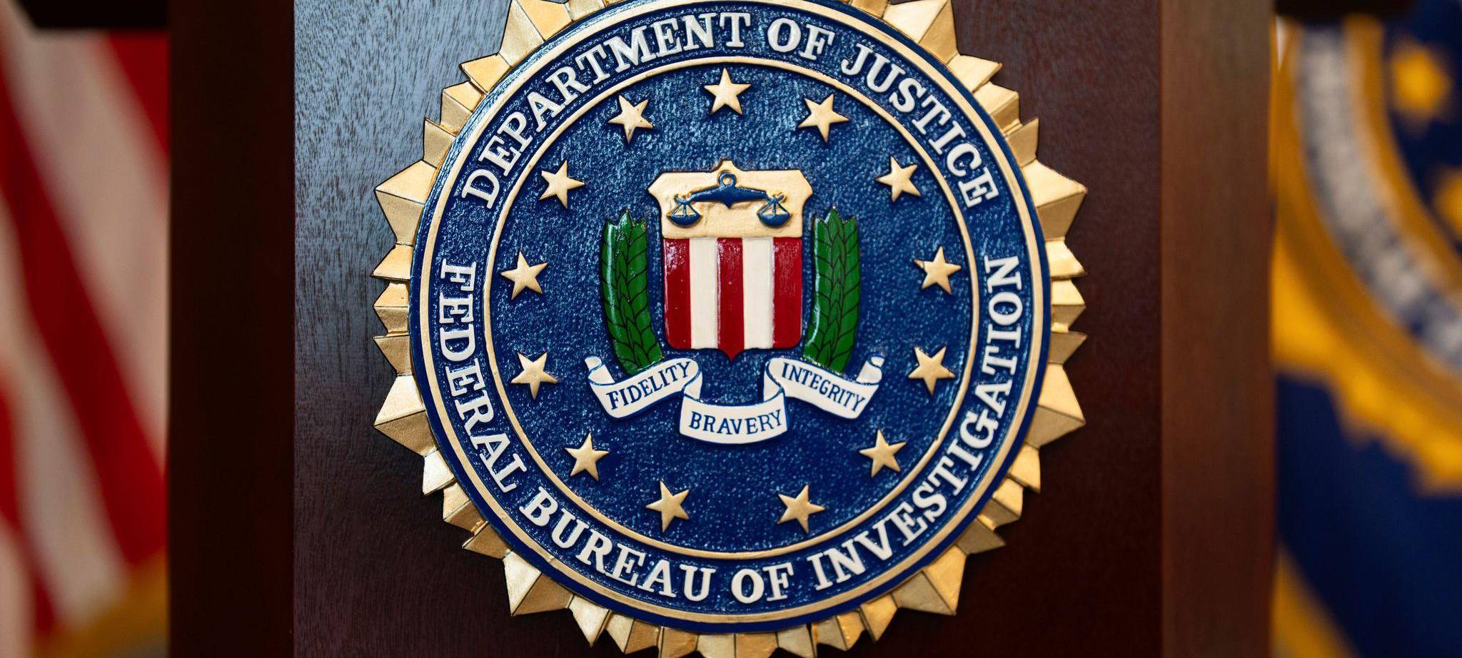 Ein Siegel des Federal Bureau of Investigation (FBI).