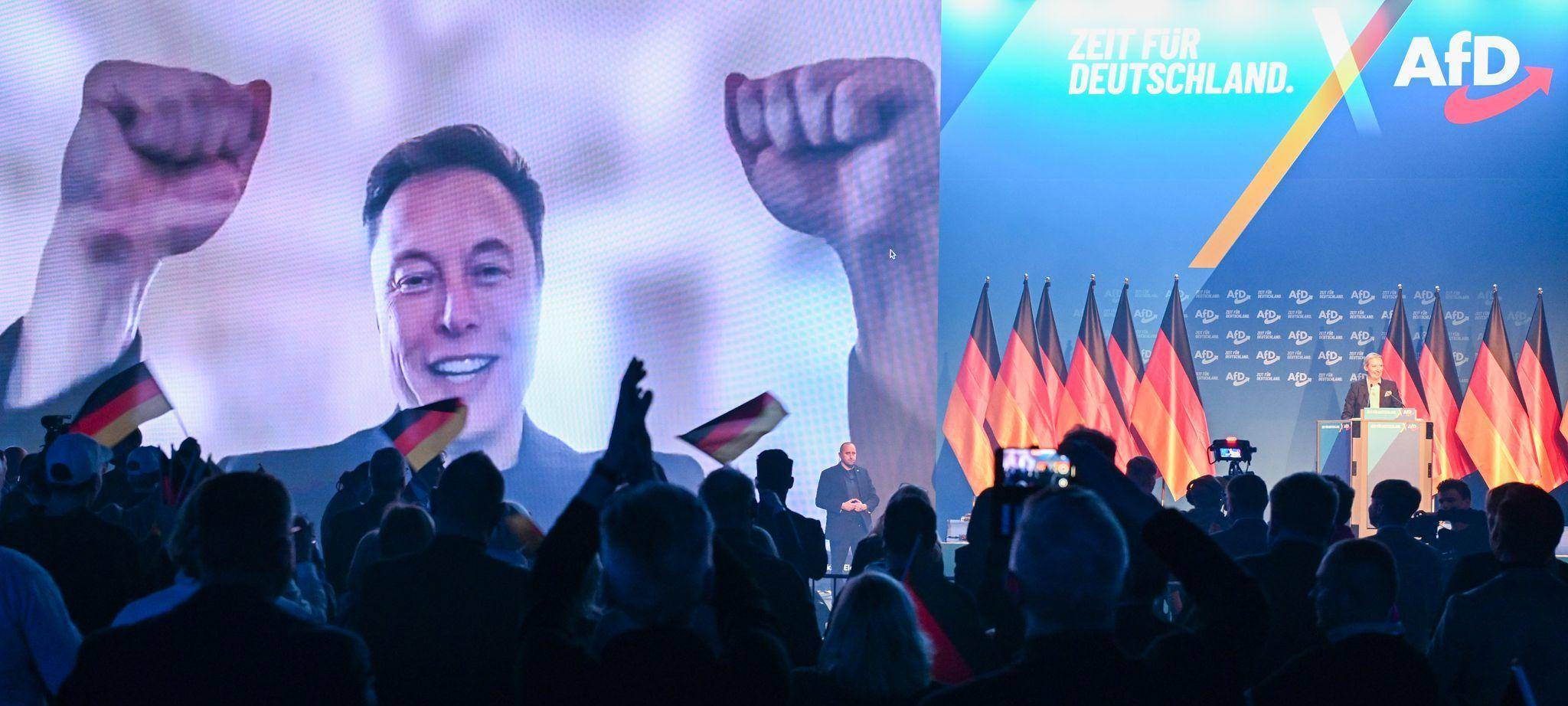 Elon Musk im Wahlkampf der AfD