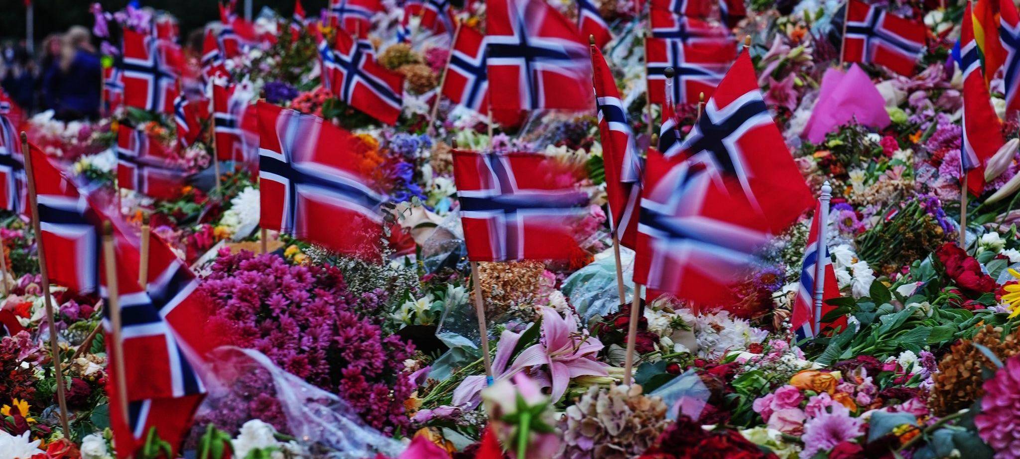 Vor der Beerdigung von König Harald von Norwegen