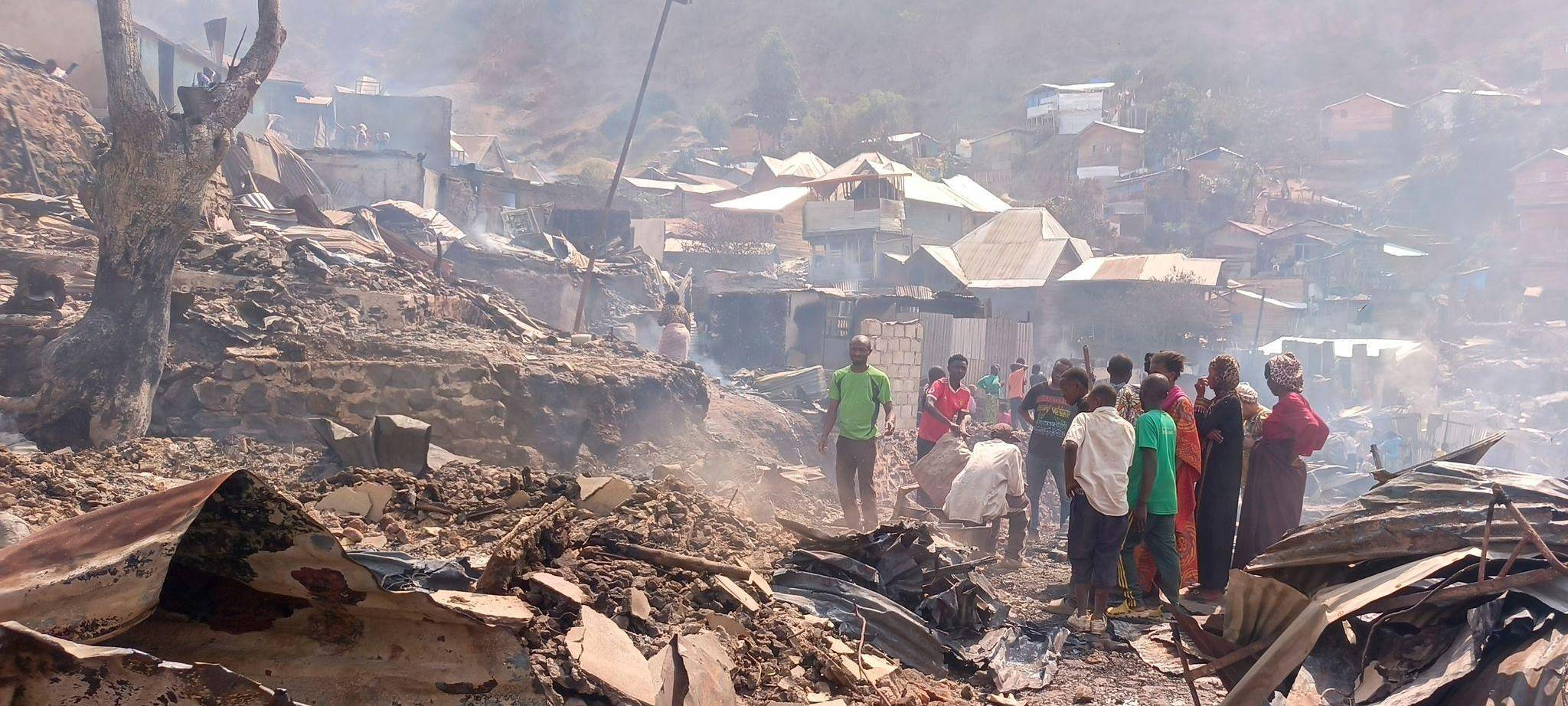 Ein Brand in einer Schule in Bukavu