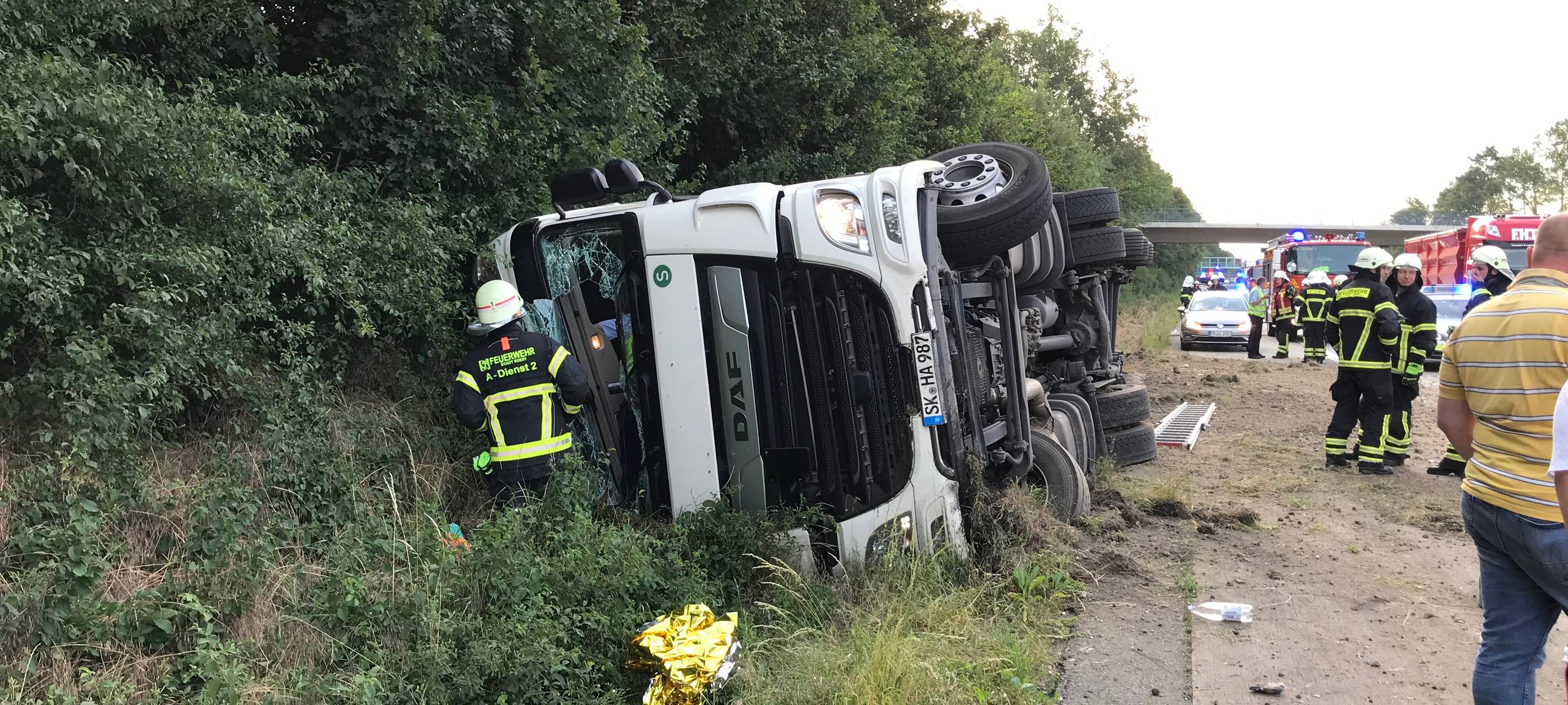 LKW-Unfall auf der A44