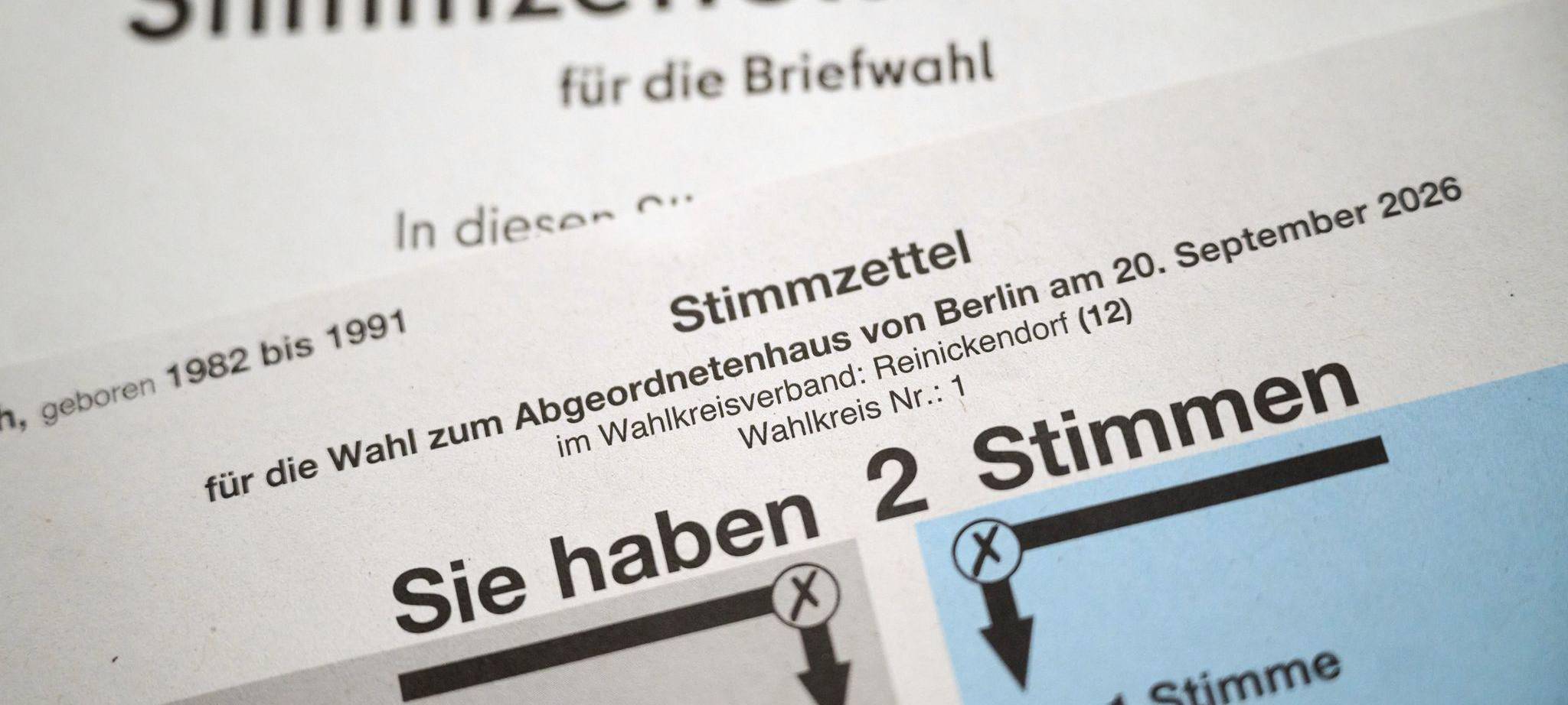 Wahlen Berlin 2026 – Briefwahl