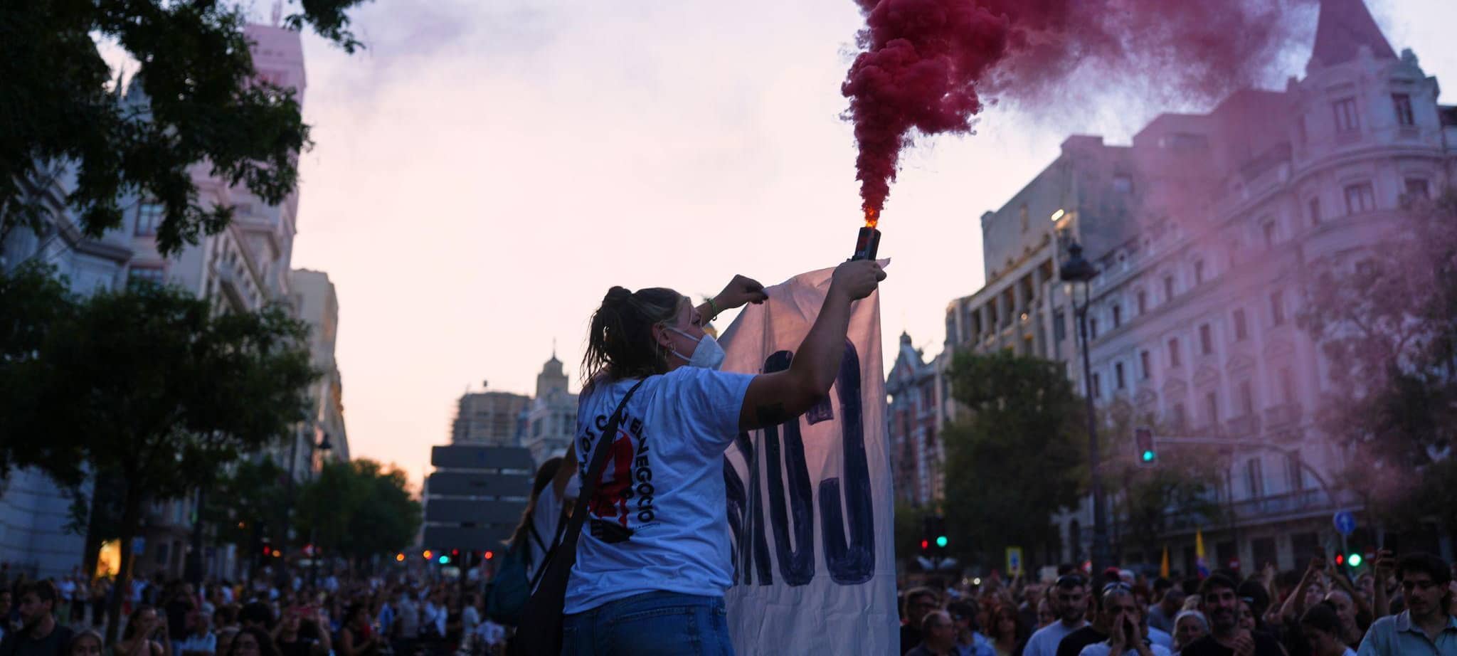 Protest in Madrid