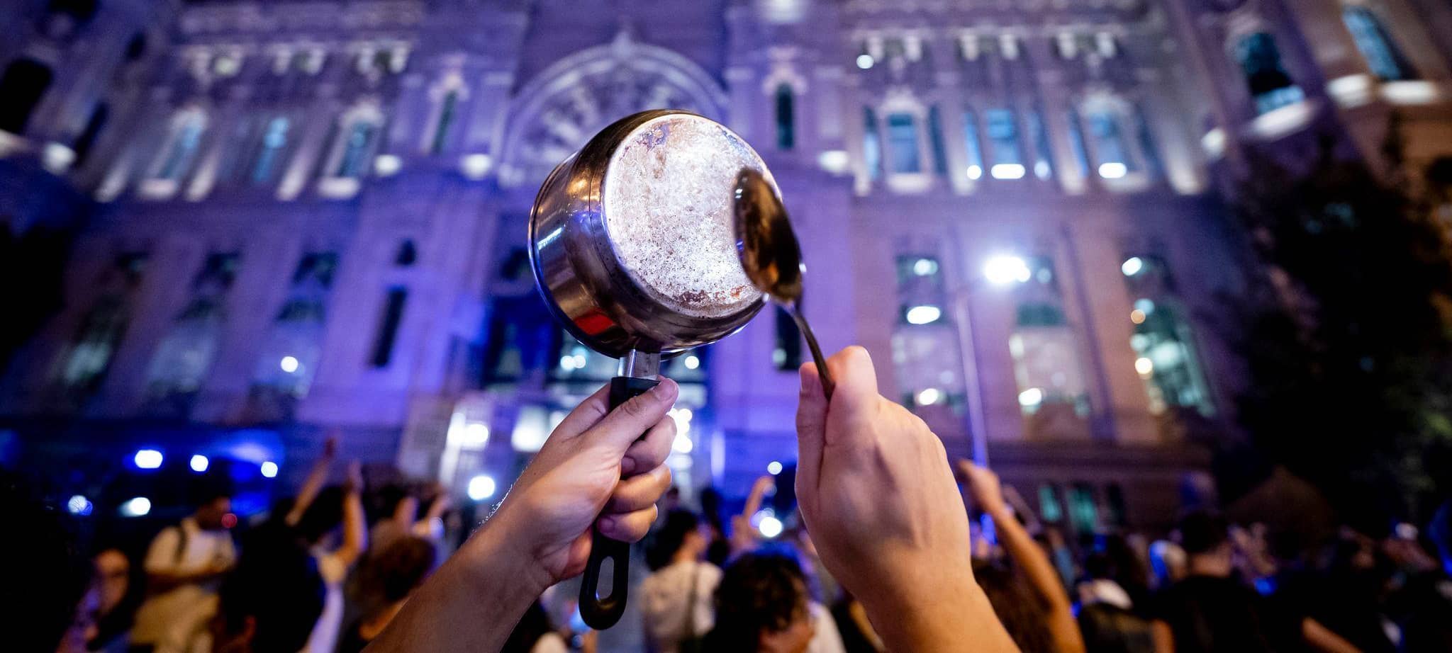Protest gegen Wohnungsnot in Spanien