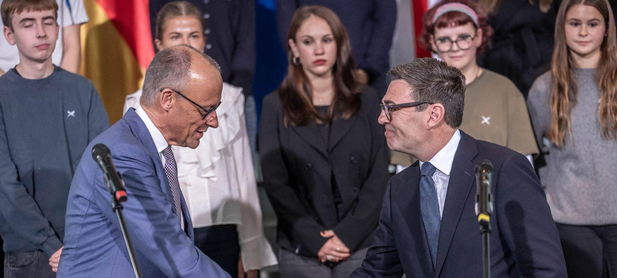 Kanzler Merz empfängt Großbritanniens Premier Burnham