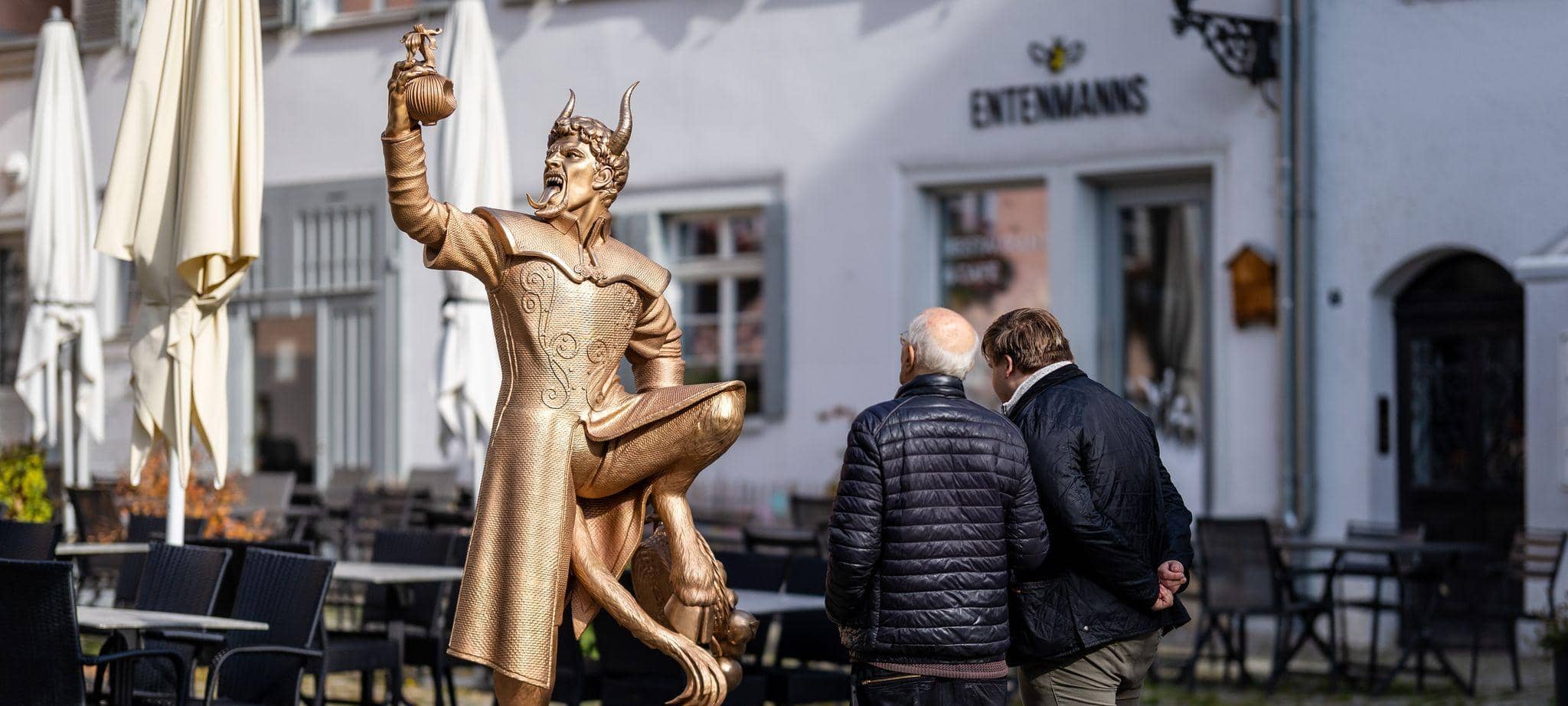 Teufelsstatue in Esslingen