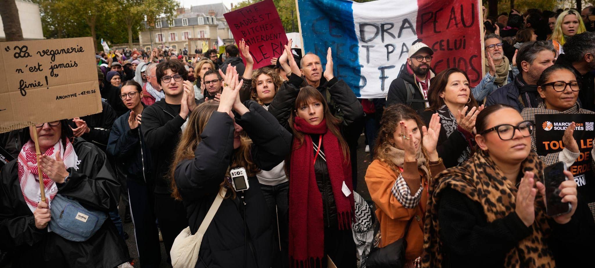 Parteitag des Rassemblement National - Proteste