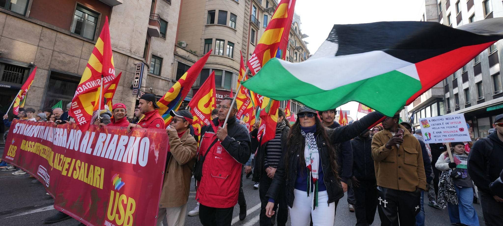 Generalstreik in Italien - Mailand