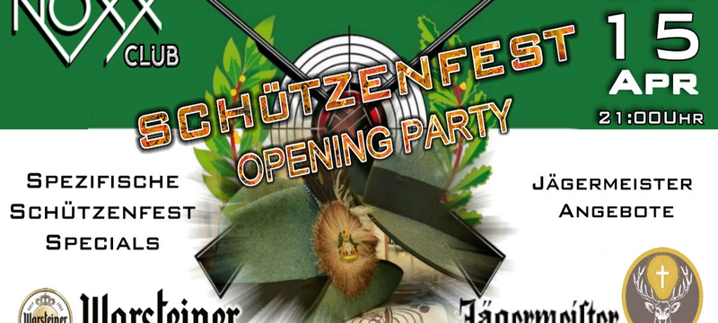 Schützenfest Opening Party Kreis Soest im Noxx Club