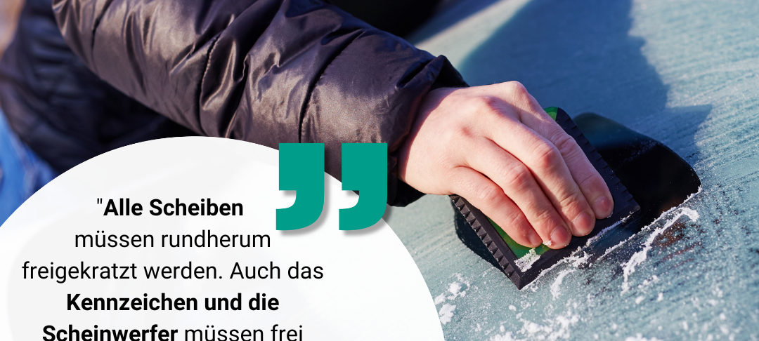 Zitat des Polizeisprechers zum Eiskratzen.