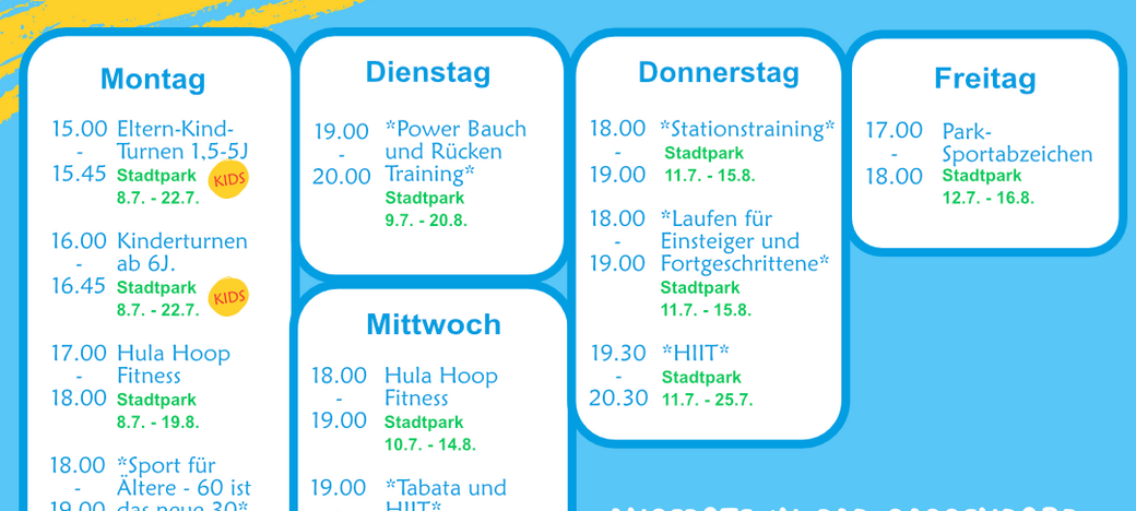 Gemeinsam Sport machen: "Sport im Park" läuft im Kreis Soest