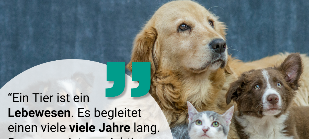 Kreisveterinärin Dr. Martina Poppe zur Anschaffung eines Haustieres.