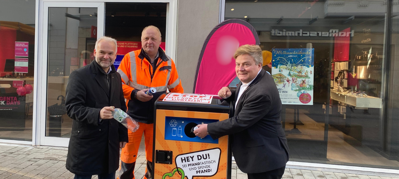 Pfandmülleimer in Lippstadt wurde eingeweiht