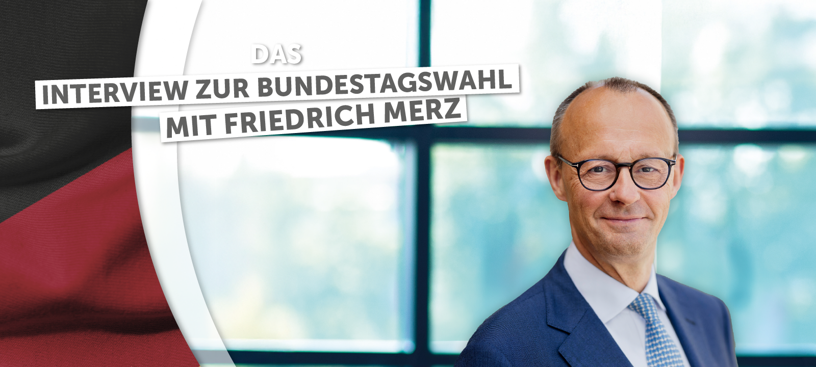Friedrich Merz (CDU) guckt in die Kamera