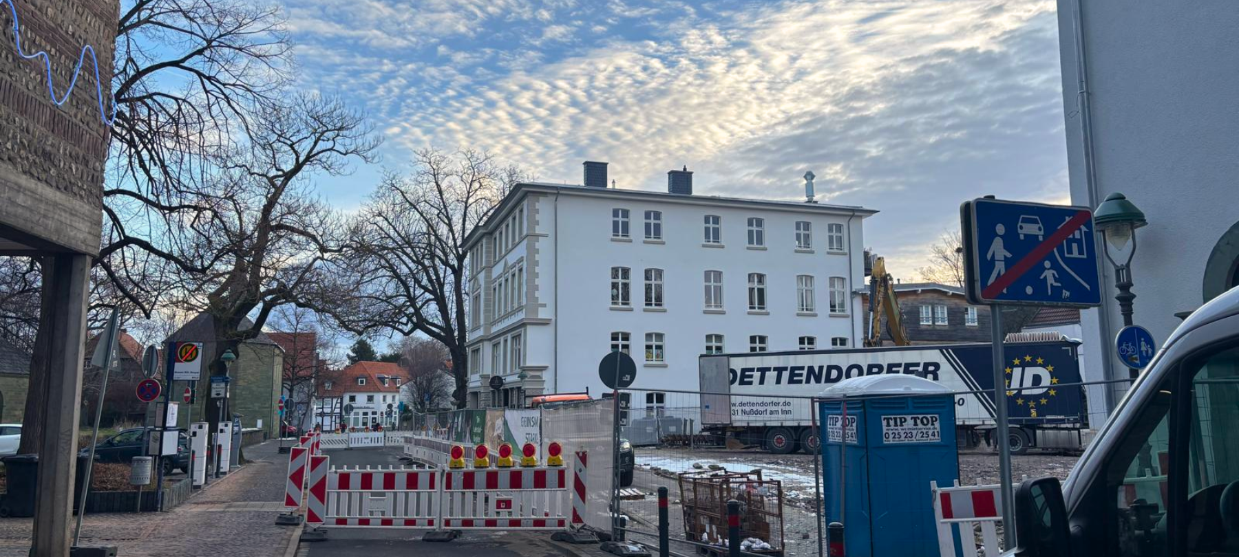 Straßensperrung in der Soester Innenstadt