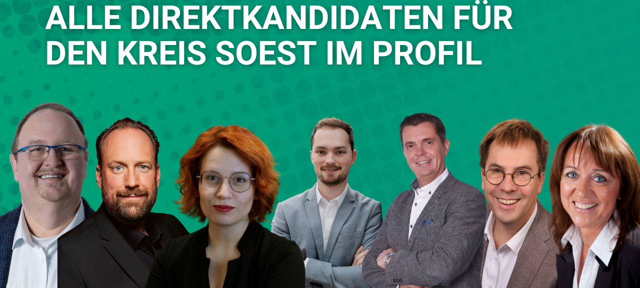 Bundestagswahl 2025: Die Kandidaten für den Kreis Soest