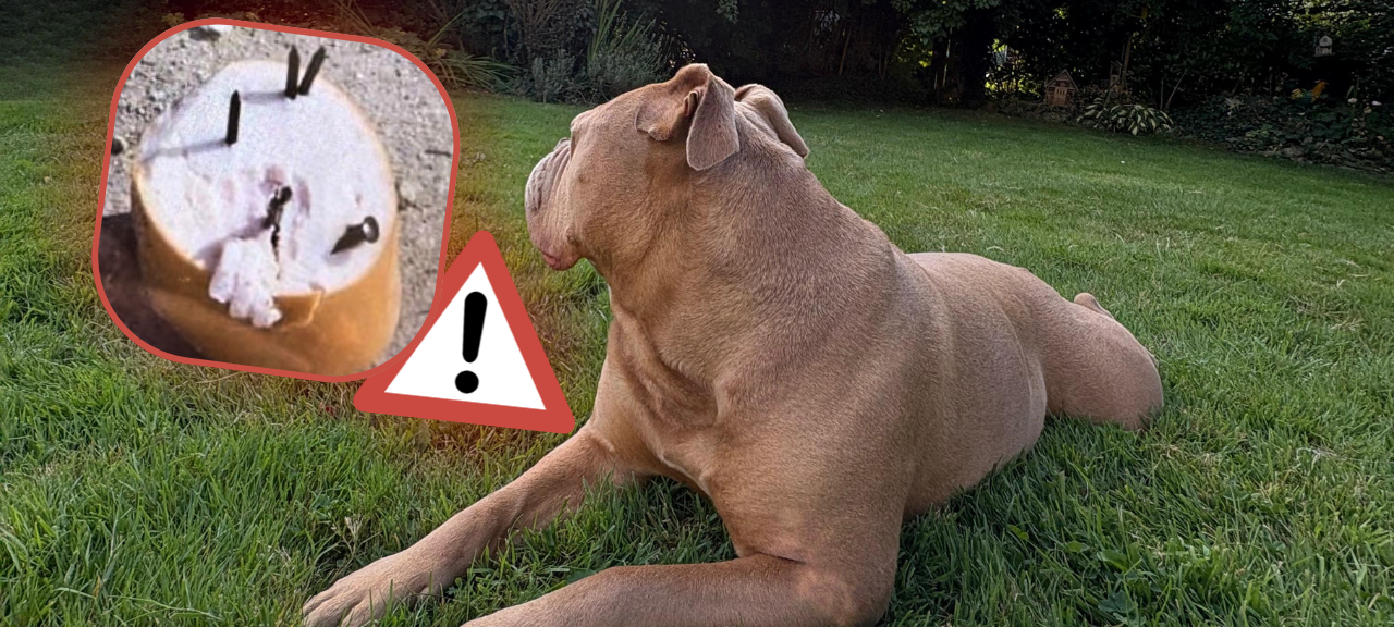 Hundeköder Fleischwurst mit Nägeln