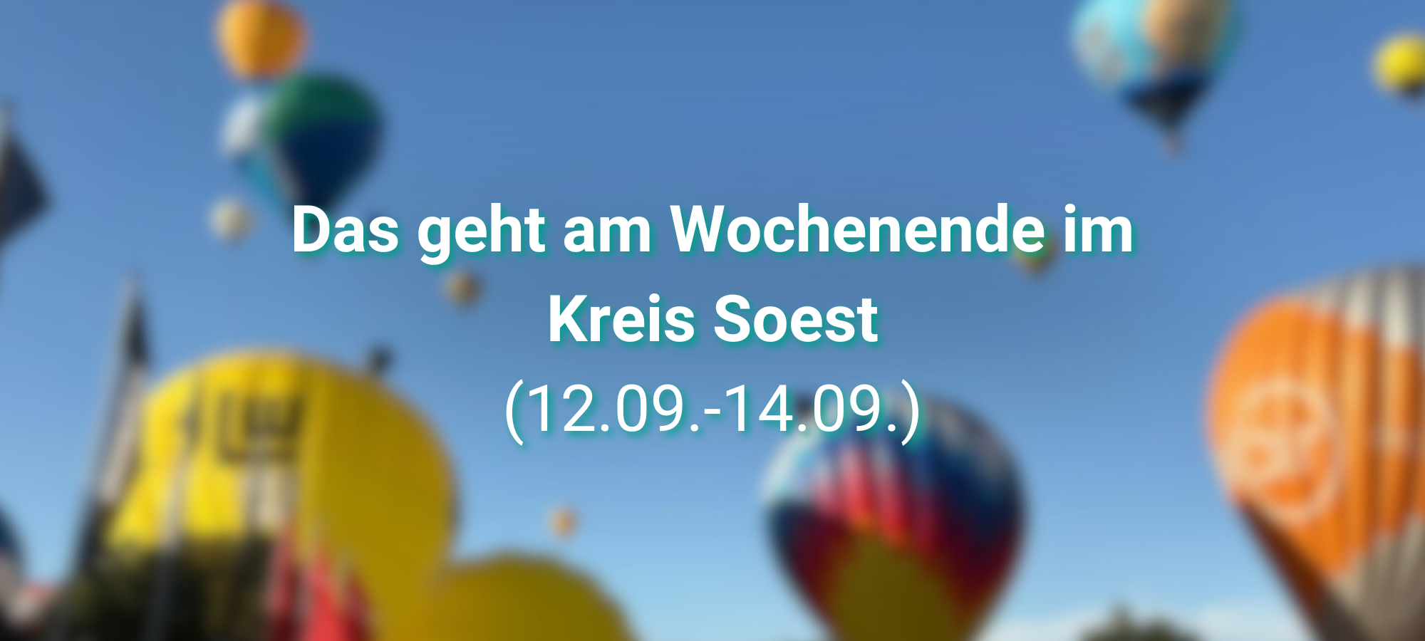 Veranstaltungstipps am Wochenende im Kreis Soest