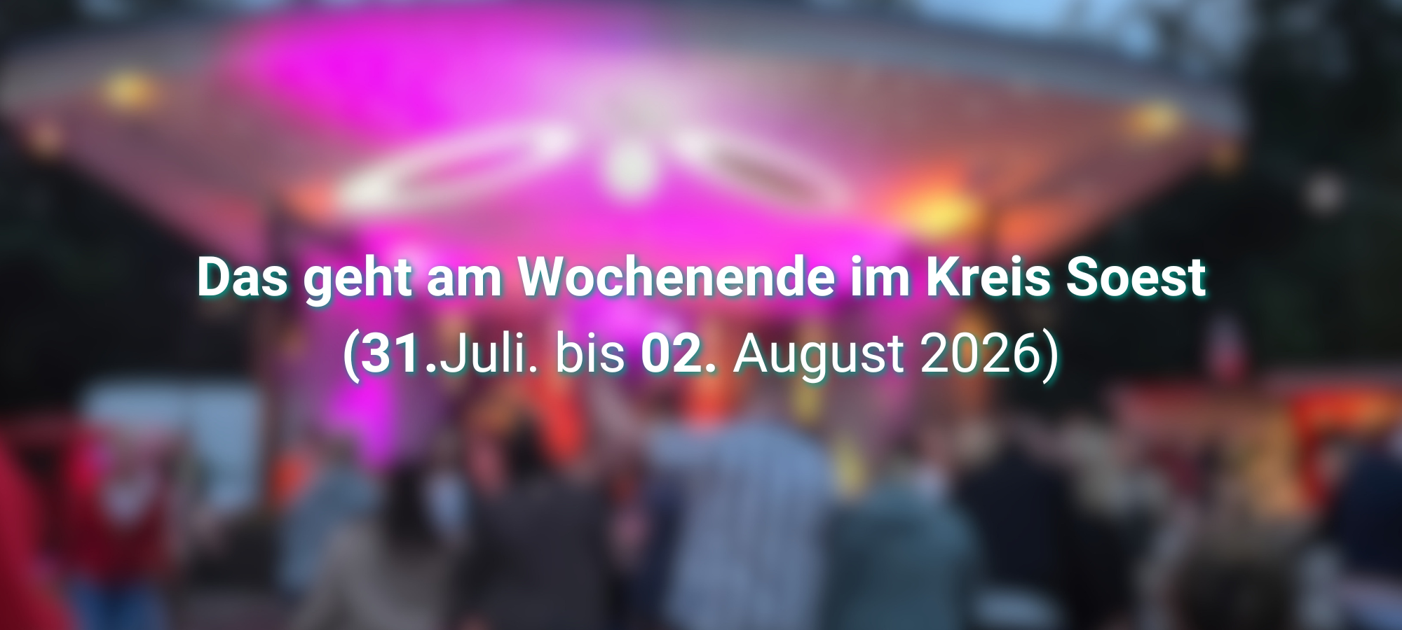 Das geht dieses Wochenende im Kreis Soest