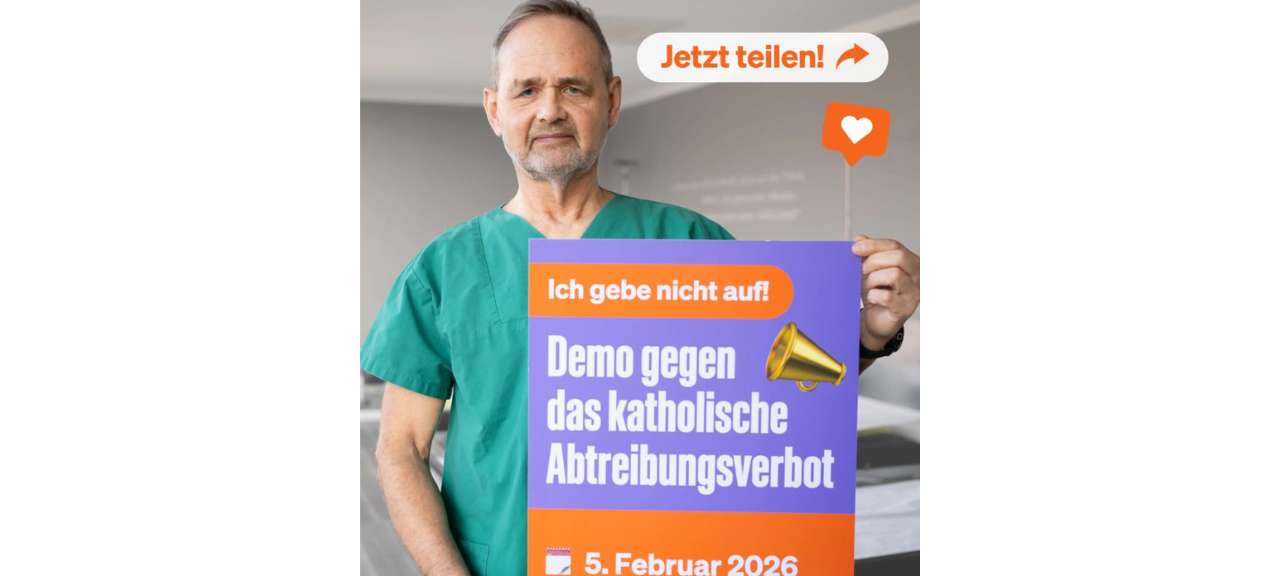 Demo vor Berufung gegen Abtreibungsverbot