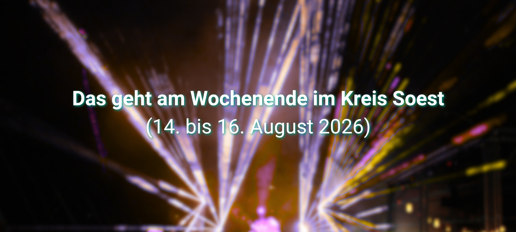 Was ist los im Kreis Soest? Die Tipps fürs Wochenende