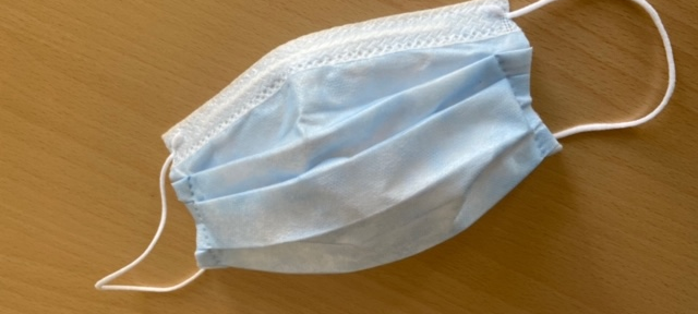 Selbstgenähter Mundschutz für unsere Aktion Lichtblicke