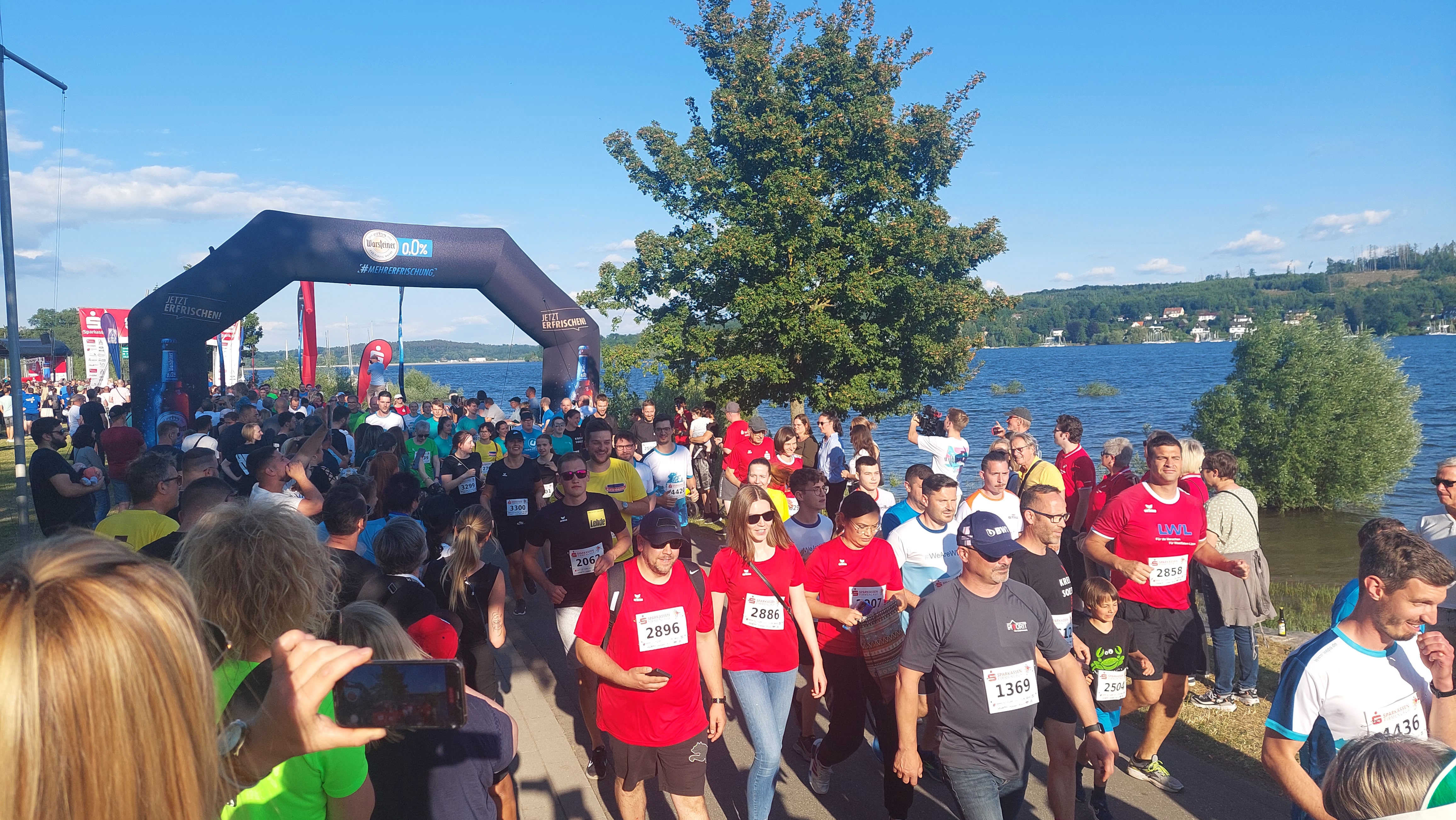 Der 11. Sparkassen-Firmenlauf am Möhnesee