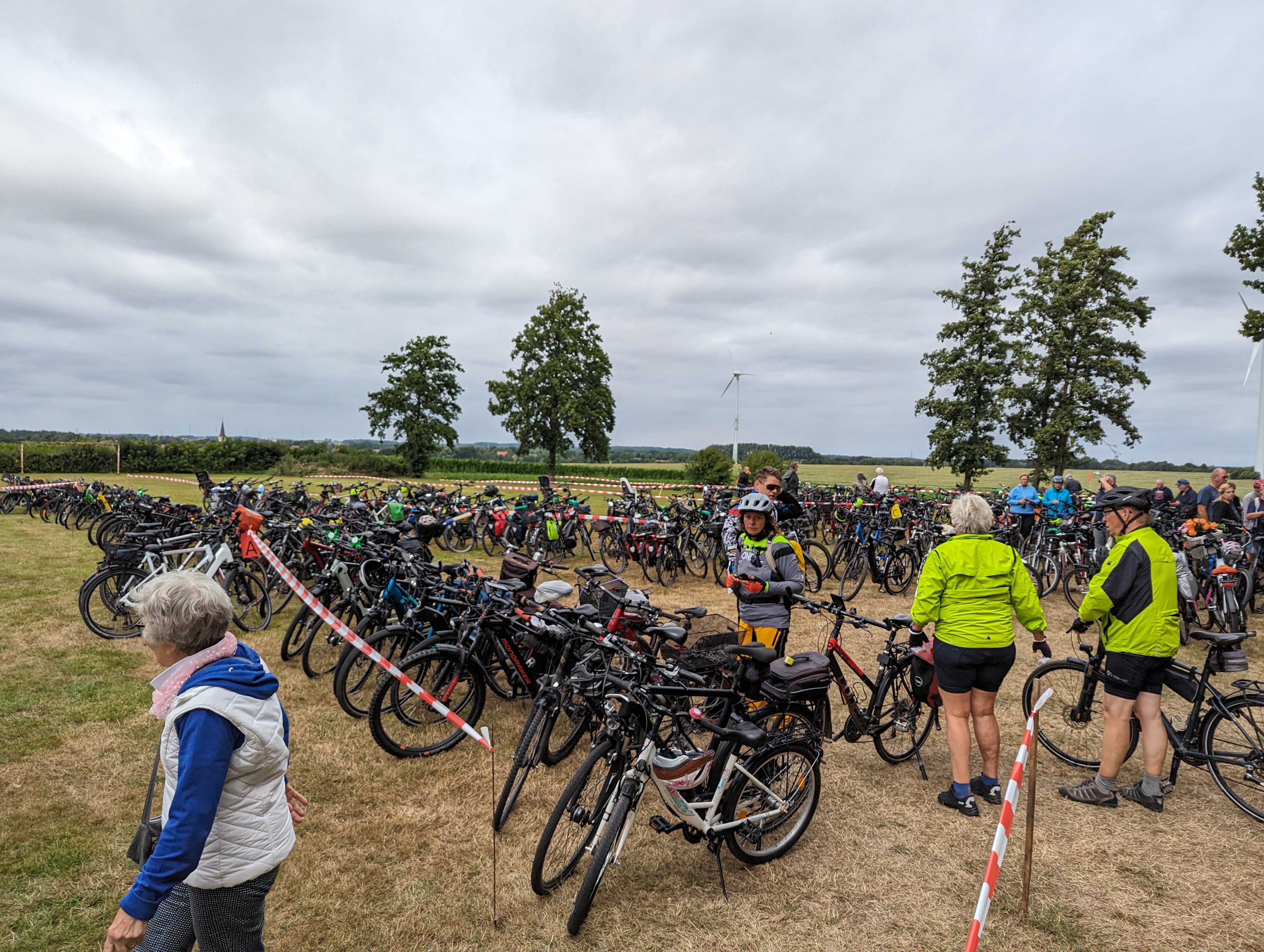 Radfahrer beim Sattelfest 